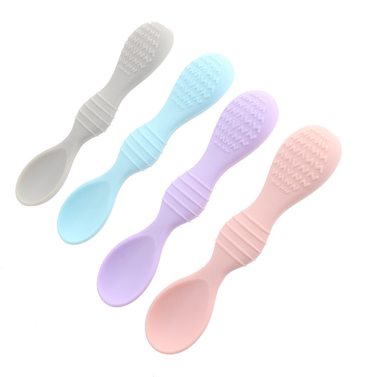 Multicolor All Silicone Soft Spoons For Infants And Children