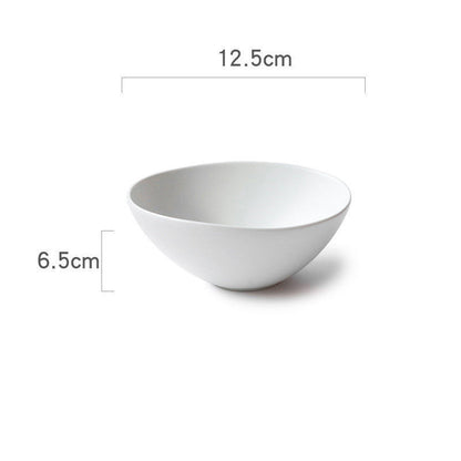 Ceramic Japanese Bowls Are Beautiful And Cute. Irregular Household 5-inch Bowls And Plates Single