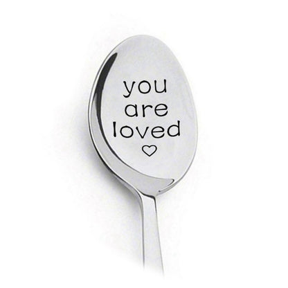 Couple Tableware Good Morning Stainless Steel Long Handle Spoons Lettering