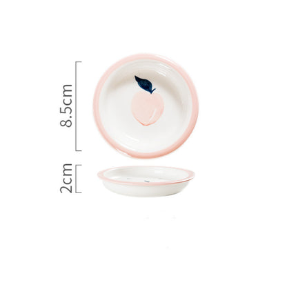 Peach Dishes, Cute Plates, Rice Bowls, Salad Bowls, Breakfast Sets, Household Dishes And Tableware Combinations