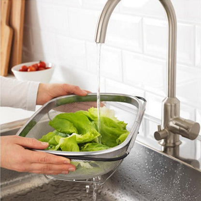 Stainless Steel Kitchen Telescopic Drain Basket