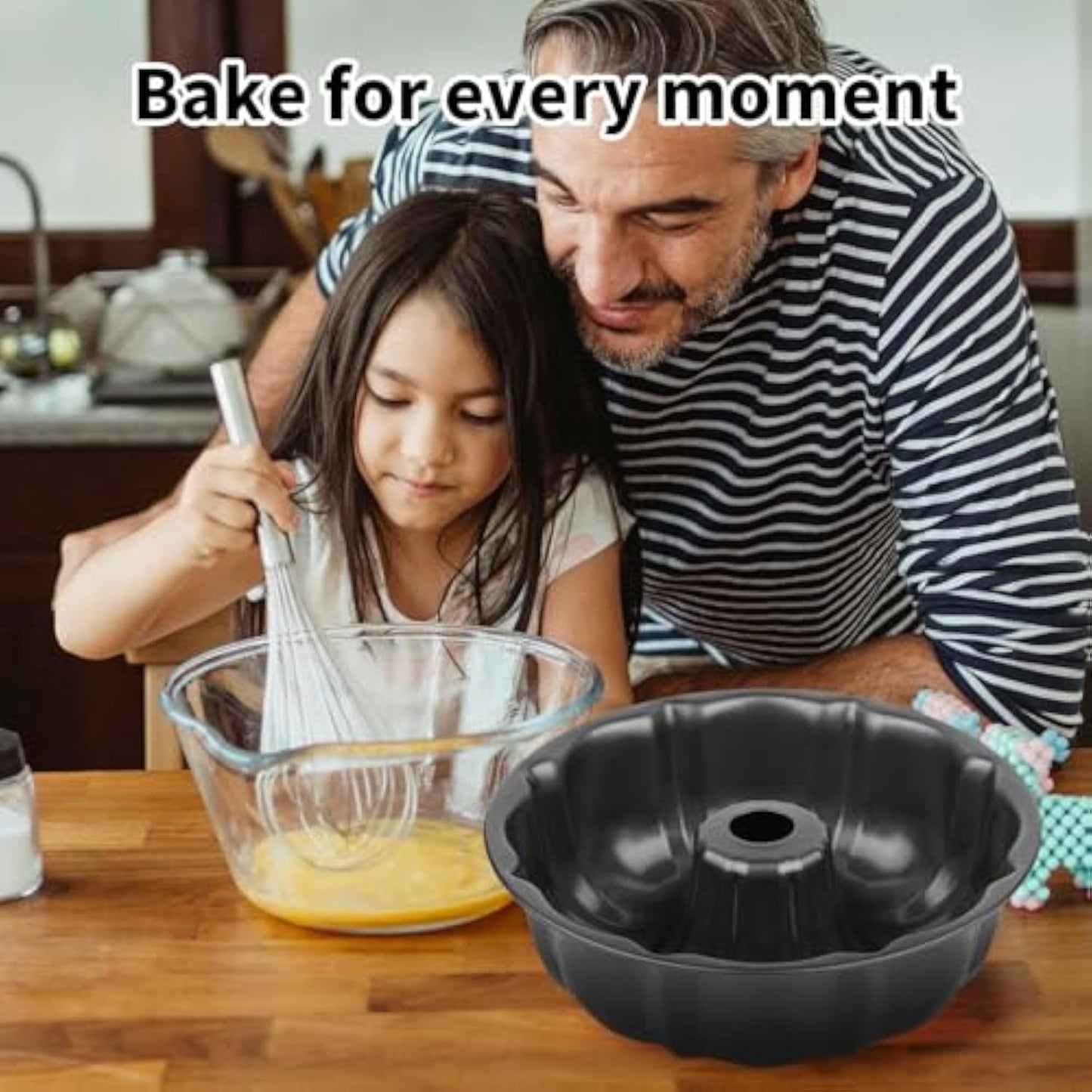 Non-stick Cake Pan Heavy Duty Carbon Steel Fluted Tube Round Cake Baking Pan Pound Cake Pan Buntz Cake Pan Tube Bakeware Cake Mold Baking Mold For Jello